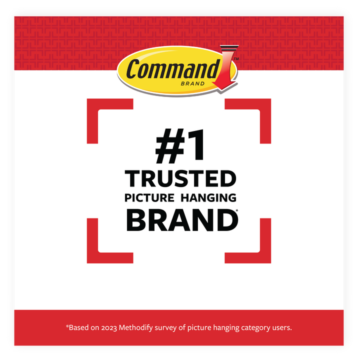 3M Command Small White Poster Strips, 256-pack, for damage-free hanging of posters and lightweight decor.