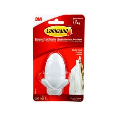 3M 17087-EF - Command Double Hook 1 Hook 2 Strips 3M 7100249400 7100249400 - eGrimesDirect