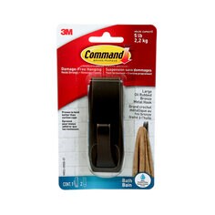 3M MR03-ORBB-EF - Command Hook 17036BN-VPES Oil Rubbed Bronze Large 1 Hook/2 Strips/Pack 3M 7100225821 7100225821 - eGrimesDirect