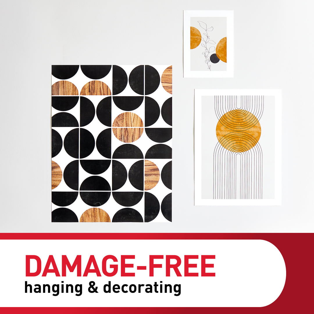 3M Command Poster Strips Small White, 256 strips for damage-free hanging of posters and lightweight items.