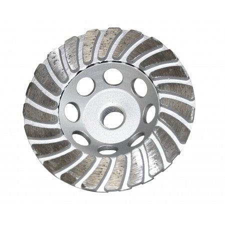 Diamond Products 23329 - 4 Inch x .250 Inch x 7/8 Inch, Heavy Duty Orange (H), Cured Concrete, Coarse Grit Cup Grinder - eGrimesDirect