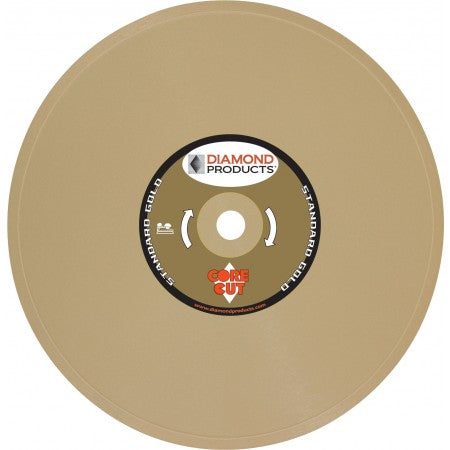 Diamond Products 12377 - 8 Inch x .060 Inch x 5/8 Inch, Standard Gold (S), General Purpose Tile Diamond Blade - eGrimesDirect