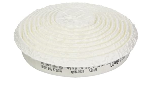 Draeger X-plore 6737352 R95 filters for X-plore 2100 respirator masks, shown in box with multiple filters.