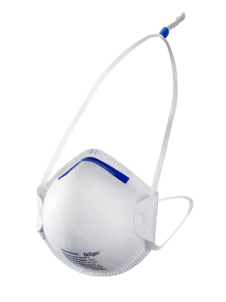 Draeger X-plore 3951355 N95 V disposable respirator mask with valve, small/medium size, designed for respiratory protection.