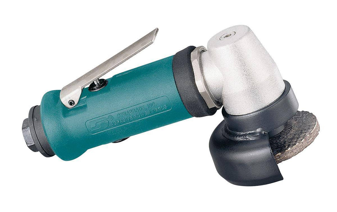 Dynabrade 52712 2-inch angle grinder with depressed center wheel, 0.4 HP, 20,000 RPM, rear exhaust, 3/8-inch-24 spindle thread