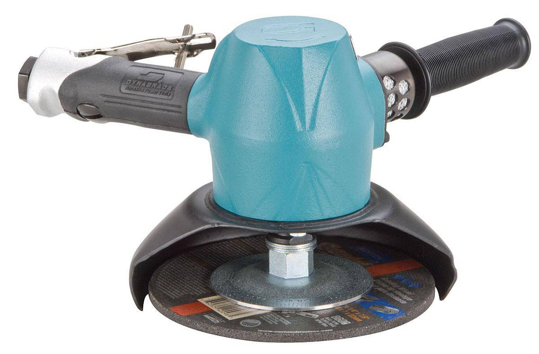 Dynabrade 53244 7-inch Type 27 vertical depressed center wheel grinder with 3 HP, 7200 RPM, 5/8-11 spindle, gearless rotational exhaust