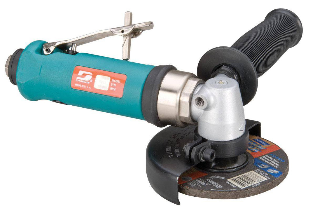 Dynabrade 54771 4-inch right angle grinder with Type 27 depressed center wheel, 0.7 HP, 12,000 RPM, composite construction