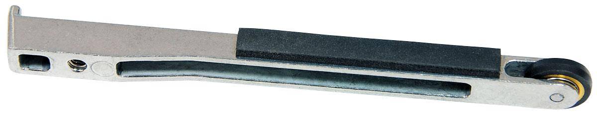 Dynabrade 11202 arm part for industrial tools, shown in a close-up image highlighting the durable metal construction.
