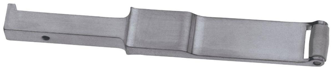 Dynabrade 11220 arm part for tools, showing the metal arm with attachment points and manufacturing details.