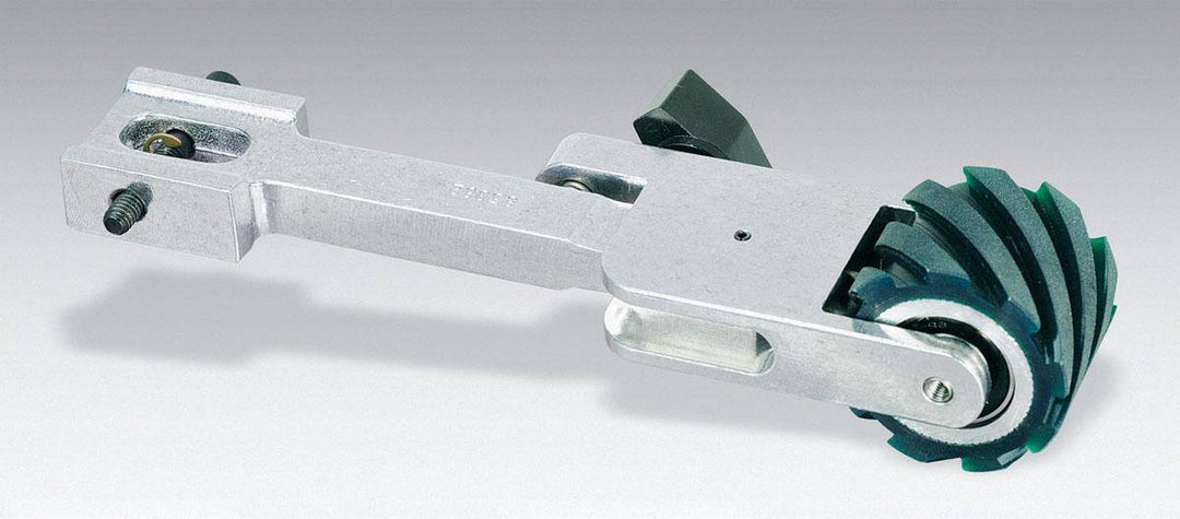 Dynabrade Power Arm 2x2 70 Duro Serrated Urethane arm, durable urethane component for industrial power tools.