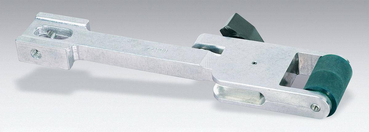 Dynabrade Power Arm with 1-inch diameter, 1-1/2-inch width, 70 Duro flat urethane arm for industrial tools and equipment.