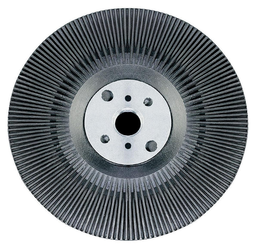 Dynabrade 50296 5-inch diameter disc sander backup pad, round and black, designed for use with disc sanders for smooth finishing.