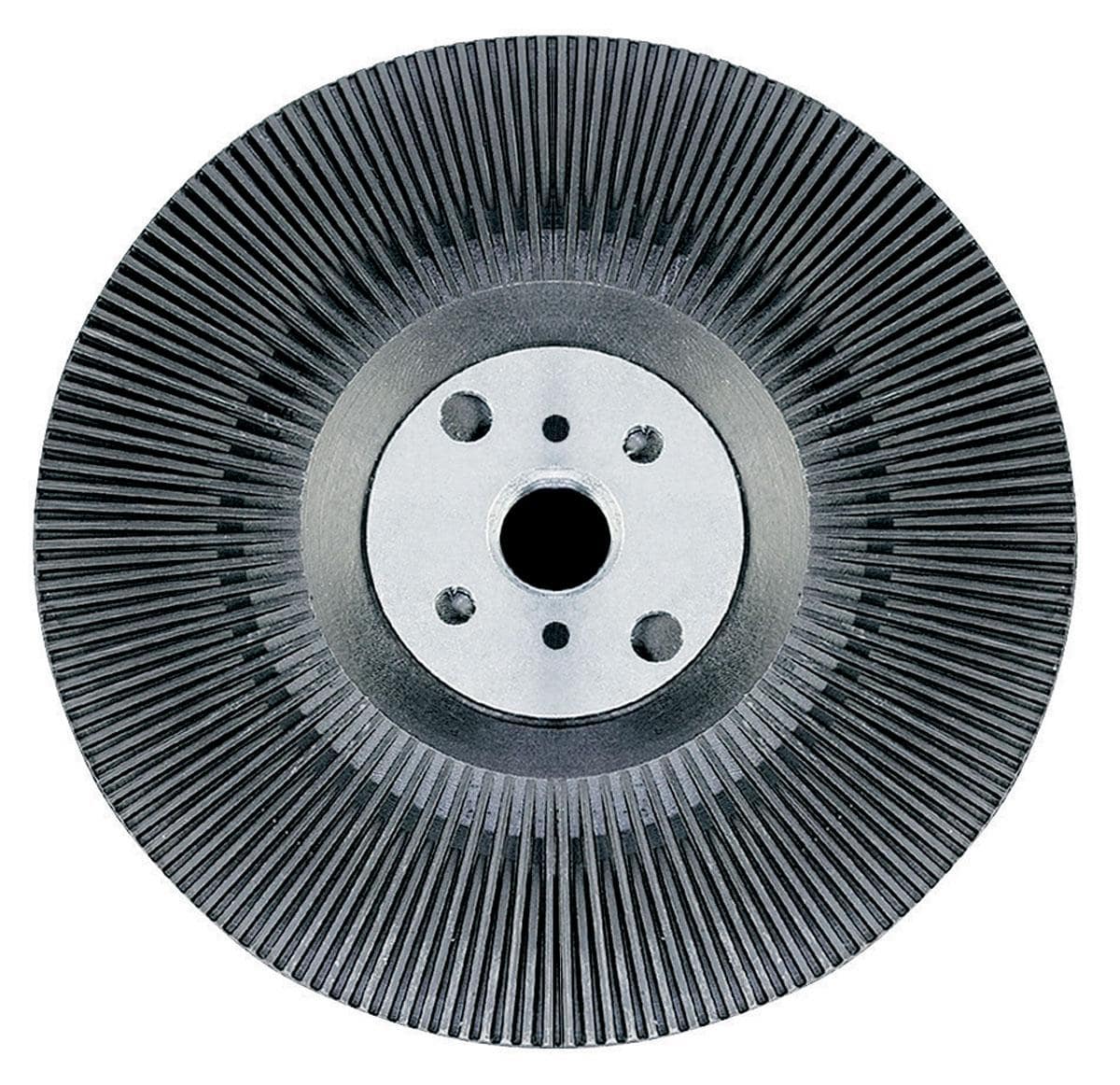 Dynabrade 50296 5-inch diameter disc sander backup pad, round and black, designed for use with disc sanders for smooth finishing.