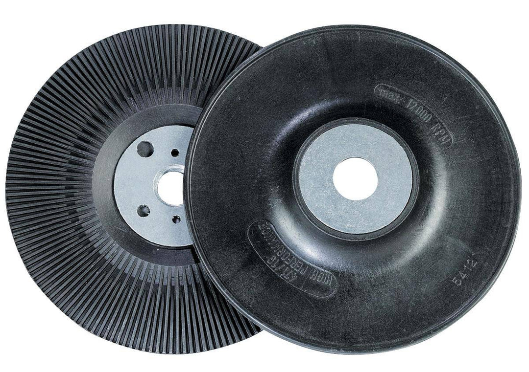 Dynabrade 51150 5-inch diameter disc sander backup pad, durable rubber backing for power tools, used to support sanding discs.