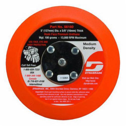 Dynabrade 54314 backup pad with 3-1/2 inch diameter, hook-face, non-vacuum disc pad for sanding and polishing tools.