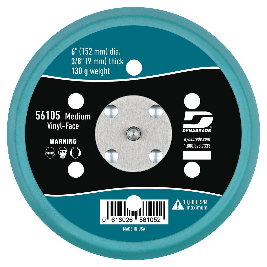 Dynabrade 56105 yellow Stikit backup pads, 6x6 inches, for use with power sanding or polishing tools.