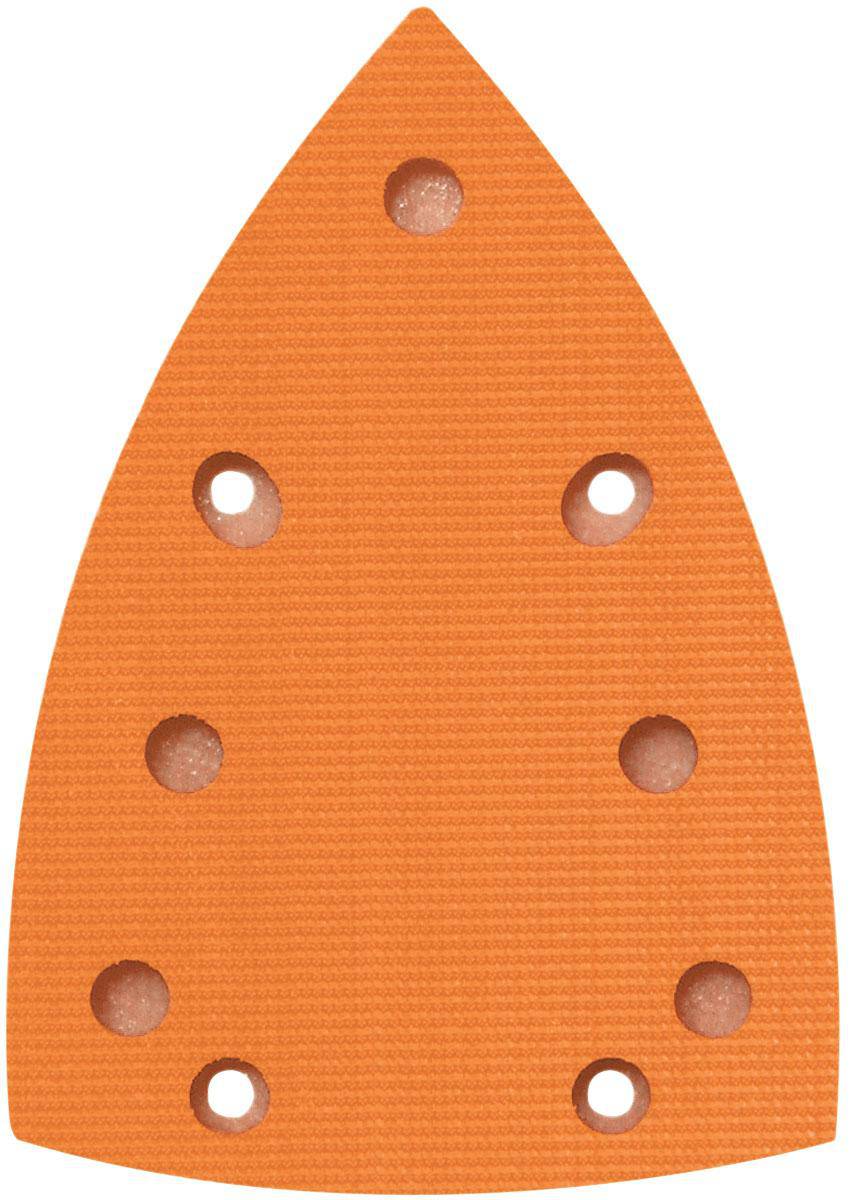 Dynabrade Hookit Triangle Delta Style Backup Pads, 4-inch by 5-3/4-inch for polishing and grinding applications.