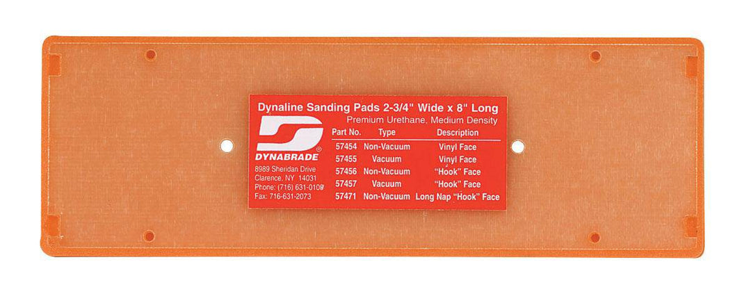Dynabrade 57454 non-vacuum Dynaline disc pad with vinyl face, 2-3/4x8 backup pad for polishing and grinding tools.