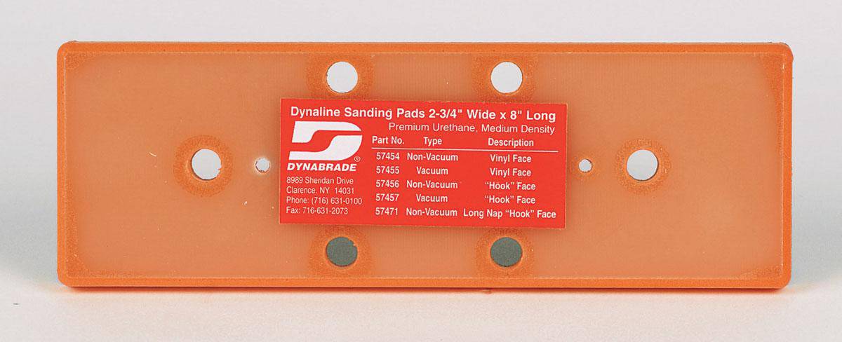 Dynabrade 57455 vacuum Dynaline disc pad with vinyl face, 2-3/4x8 backup pad for sanding and polishing tools.