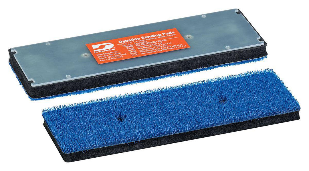Dynabrade 57471 Hookit long nap yellow backup pad, 2-3/4x8 inches, for polishing and sanding applications.