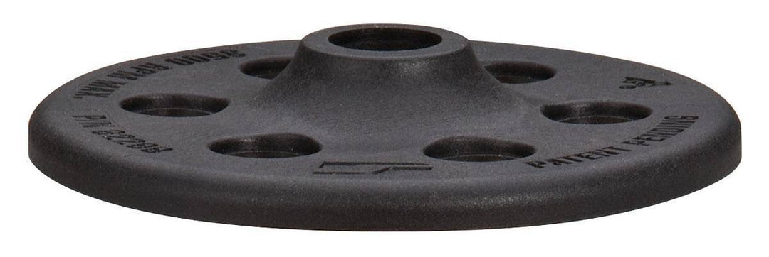 Dynabrade 92298 4-inch diameter red Tred eraser disc backup pad for sanding and grinding applications.