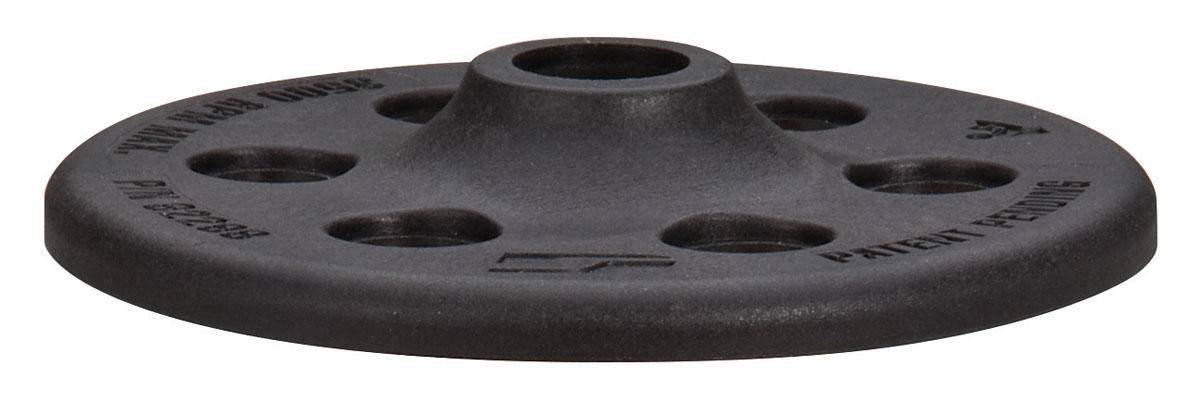 Dynabrade 92298 4-inch diameter red Tred eraser disc backup pad for sanding and grinding applications.