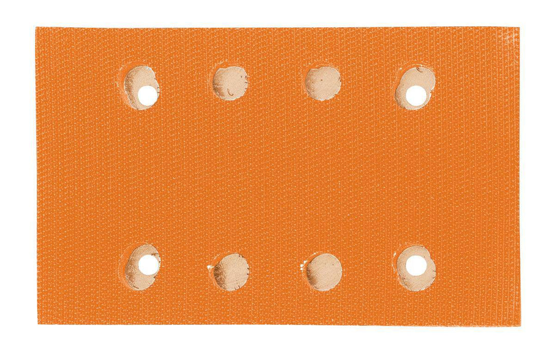 Dynabrade Dynabug II vacuum backup pad with hook face, 3-1/4 x 5 inch short nap disc pad for power sanding and polishing.