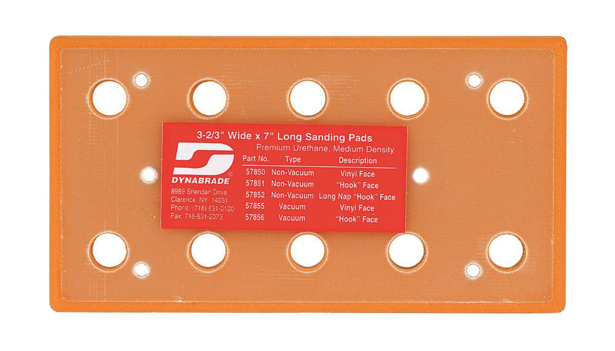 Dynabrade Dynabug 57855 vacuum backup disc pad with vinyl face, designed for polishing and sanding applications.