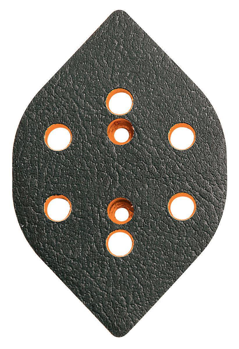 Dynabrade Dynafine 58045 vacuum tear-drop disc pad with vinyl face, designed for backup polishing and sanding applications