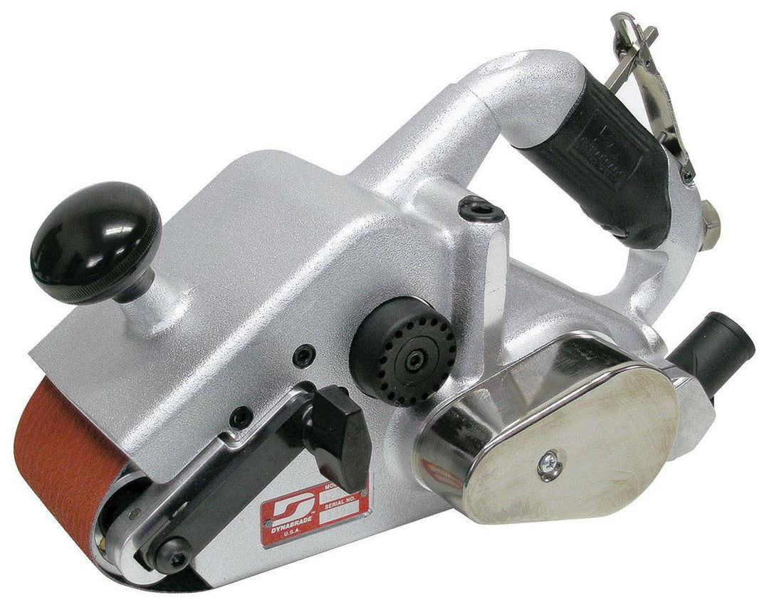 Dynabrade 52900 Take-About Belt Sander with central vacuum, 1.3 HP, 3500 RPM, for 3x24 inch abrasive belts.