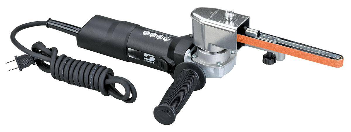 Dynabrade Dynafile 40610 belt sander with arm, electric belt tool, 11,000 RPM, 120V, 6Amp, for 1/2x18 belts.