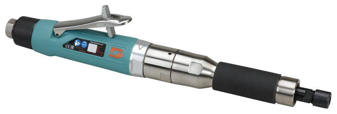 Dynabrade 53521 polisher with single extension, 1 HP straight-line buffer, 3400 rpm, rear exhaust, 1/2 inch-20 spindle thread