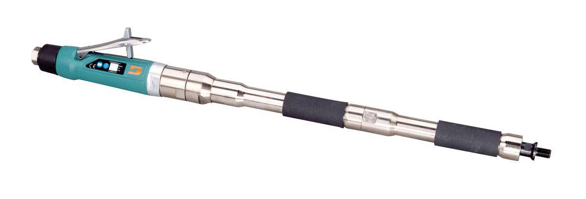Dynabrade 53522 buffer and polisher with double extension, 1 HP straight-line design, 3400 RPM, rear exhaust, 1/2 inch-20 spindle thread