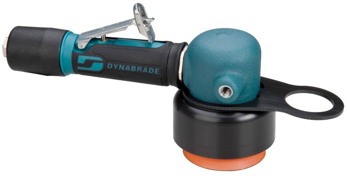 Dynabrade 55126 random orbital polisher with 0.5Hp, 12000 RPM, 14mm orbit, 3-inch size, ideal for buffing and polishing tasks.