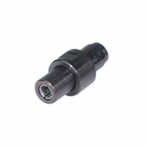 Dynabrade 51125 collet with M8 x 1.0 female thread, 6 mm capacity, shown in close-up image for industrial tool applications.
