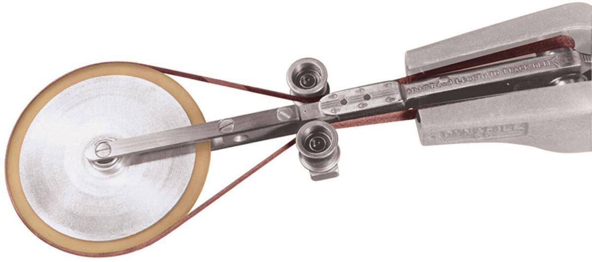 Dynabrade 11254 contact arm assembly, 4-3/4x1/2 inch, for abrasive tools, showing the metal contact arm with mounting features