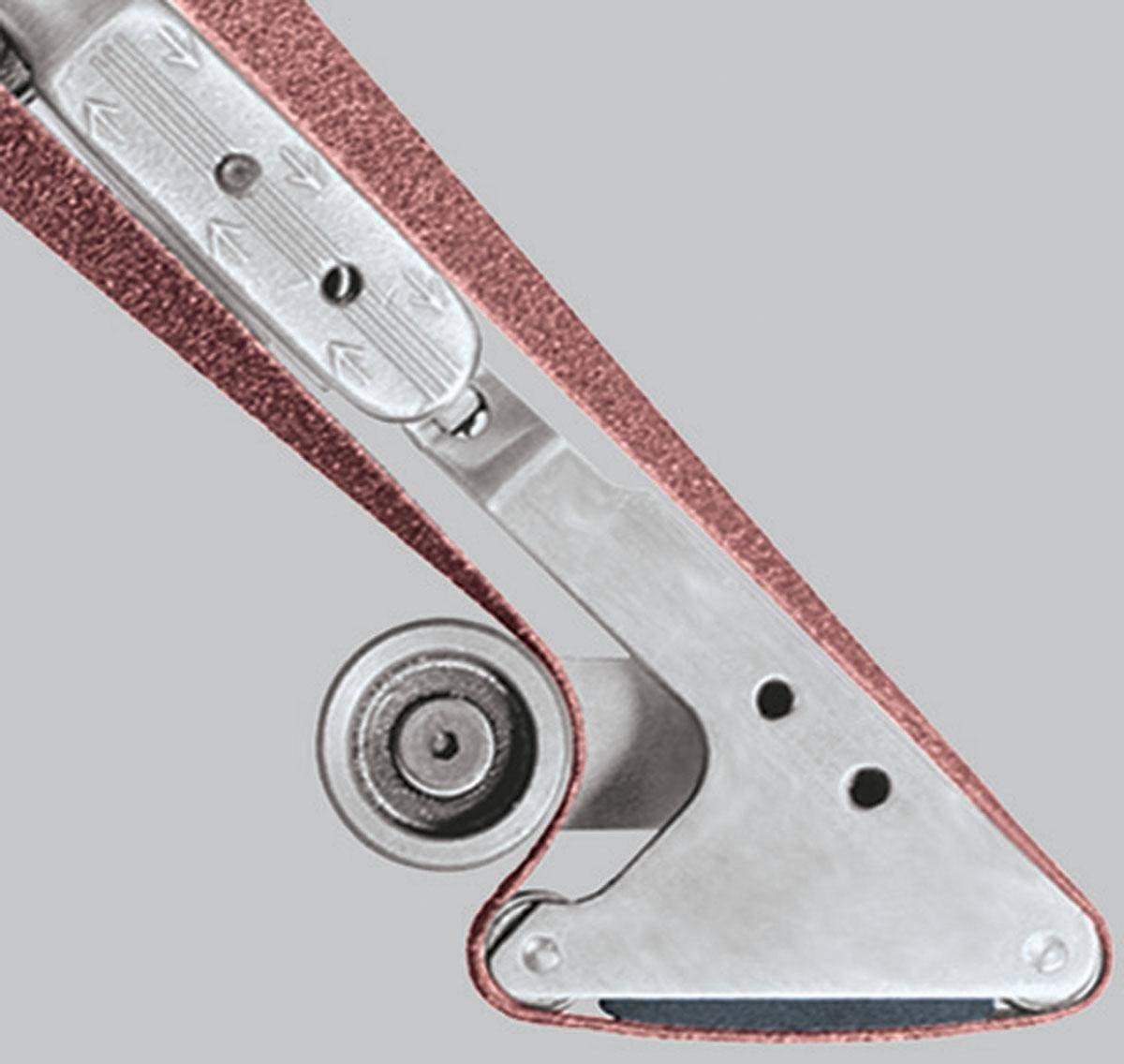 Dynabrade 11258 contact arm assembly with steel wheel and rubber wheel, 1/2x3/8 and 5/8 diameter for industrial grinding tools