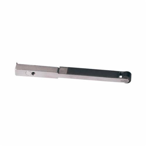 Dynabrade 15031 contact arm assembly with 7/16 inch steel wheel and 1/2 inch W platen for industrial grinding tools.