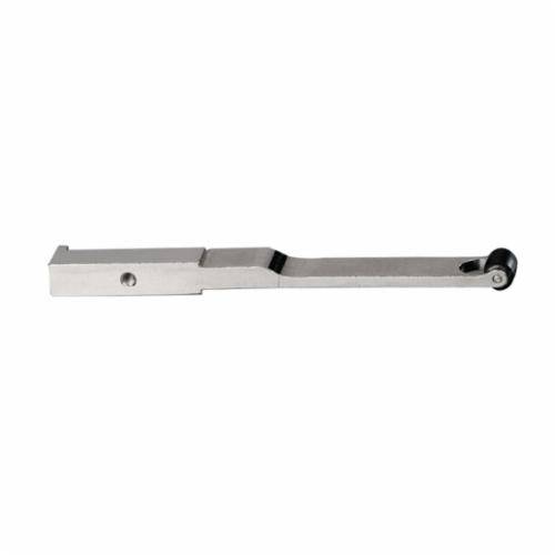 Dynabrade 15033 contact arm assembly with 5/16 inch diameter, 3/8 inch width, 50 duro wheel, designed for high-pressure use.