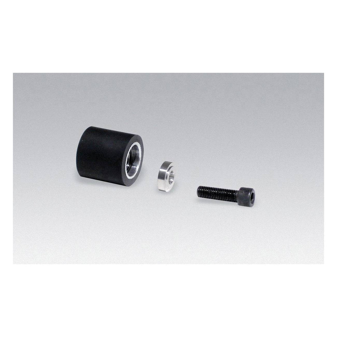 Dynabrade 11617 contact wheel, 2x1 inches with 5/8 inch I.D., flat face, 90 duro rubber for grinding and finishing tools.