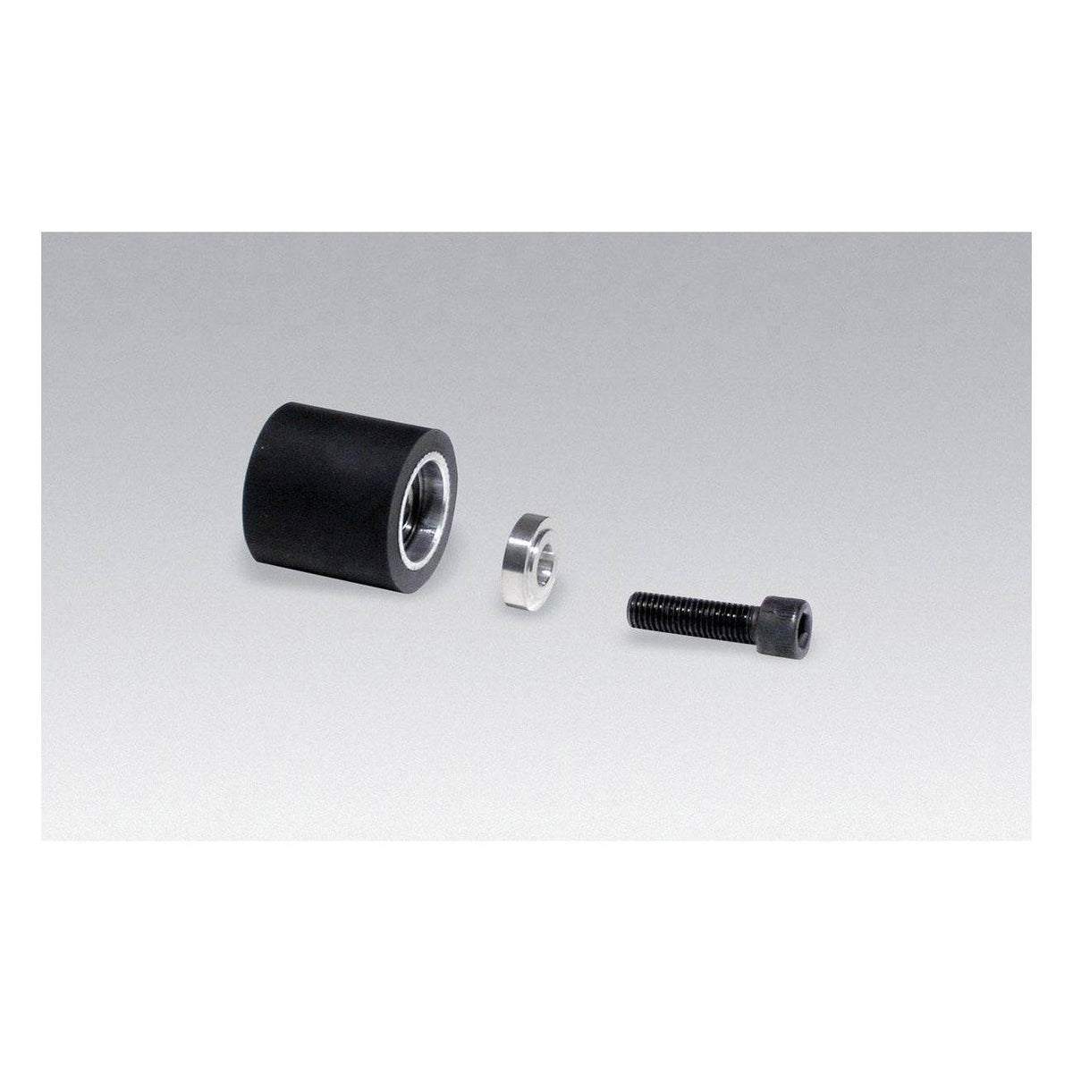 Dynabrade 11617 contact wheel, 2x1 inches with 5/8 inch I.D., flat face, 90 duro rubber for grinding and finishing tools.