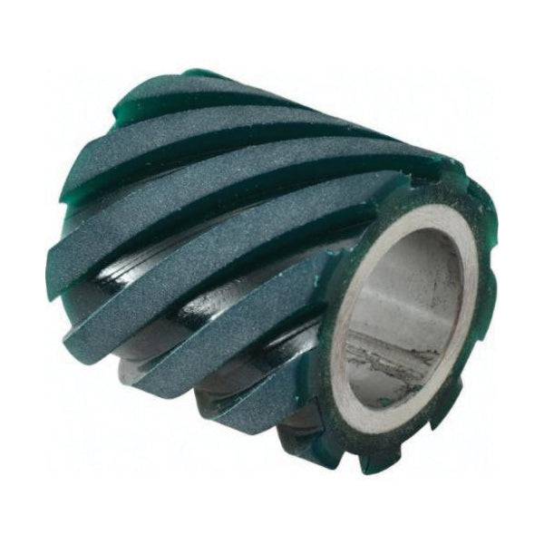 Dynabrade 11846 contact wheel with 2x2 inch size, 1-1/8 inch I.D., standard face, 70 duro urethane for polishing and grinding.