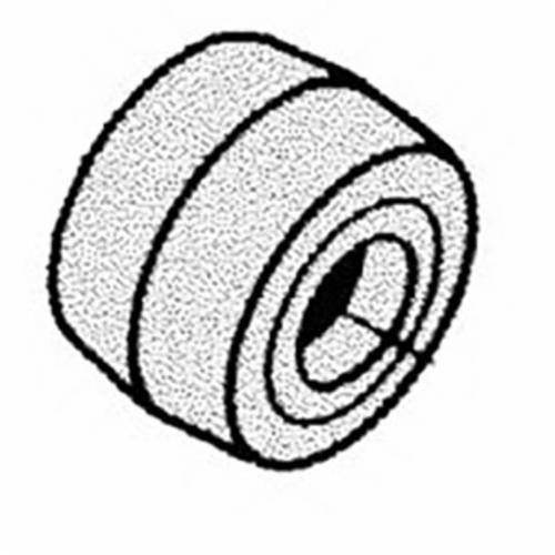 Dynabrade 14235 contact wheel with 1-1/4x1 inch size, 5/8 inch I.D., crown face, 70 duro urethane for grinding and finishing