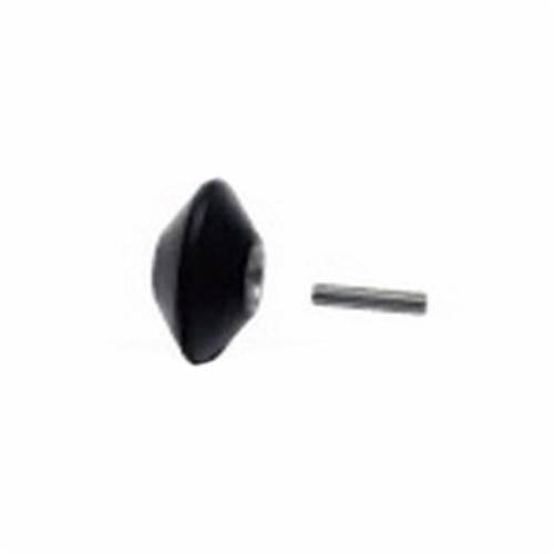 Dynabrade contact wheel 15343 with V-shaped face, 2x1 inches, 5/8 inch I.D., 70 duro rubber for grinding and polishing.