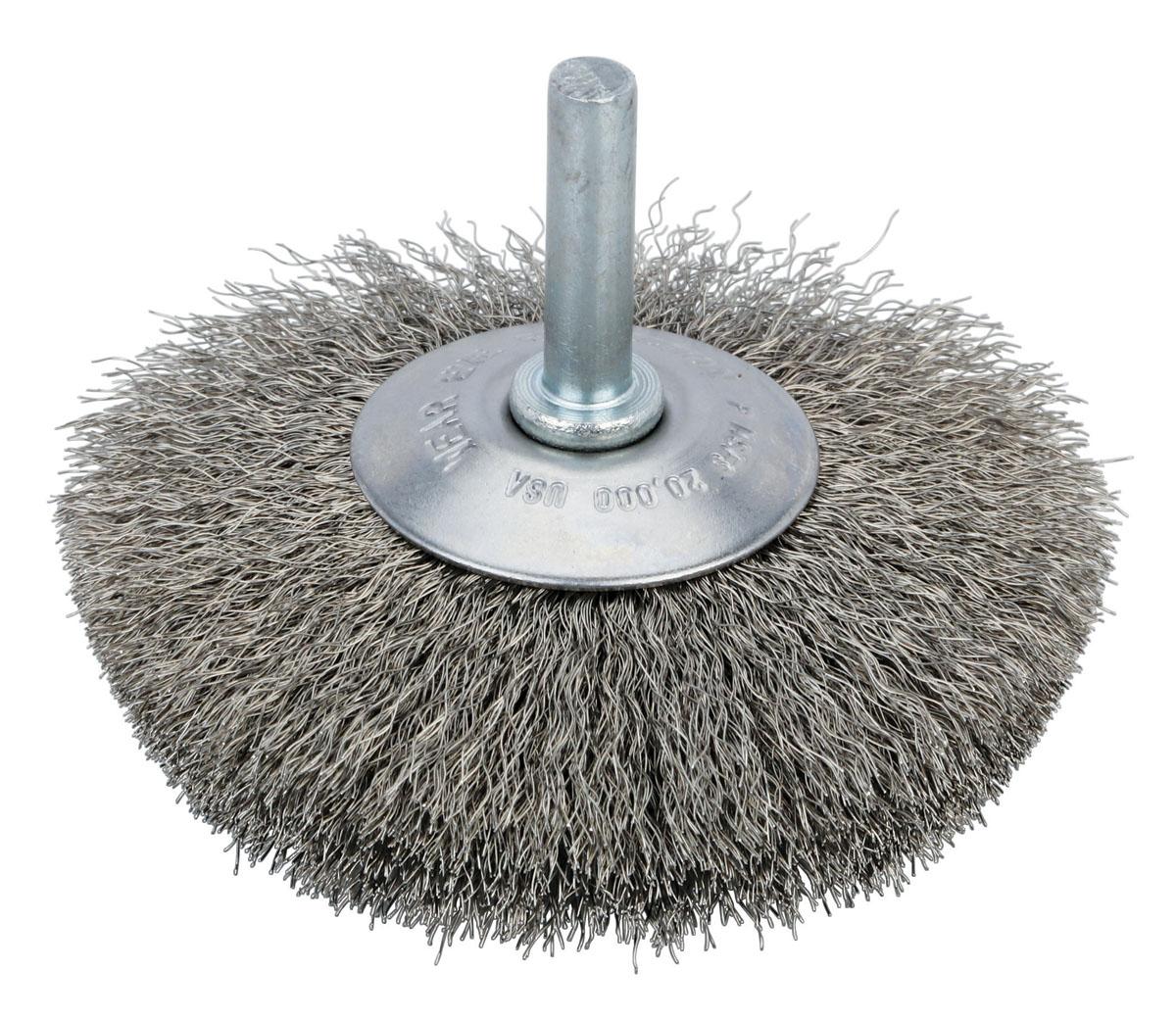 Dynabrade 78862 - Steel Crimped Wire Radial Wheel Brush (2-1/2 Inch x .008 x 9/16 Inch) - eGrimesDirect
