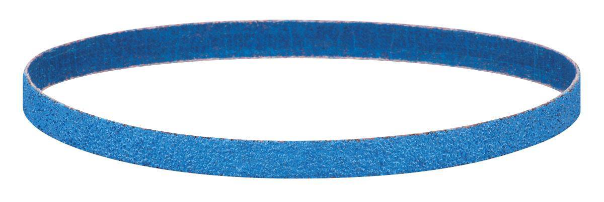 Dynabrade Dynacut 79035 3/4 inch by 18 inch sanding belt with 60 grit Z/A zirconia alumina abrasive and polyester backing.