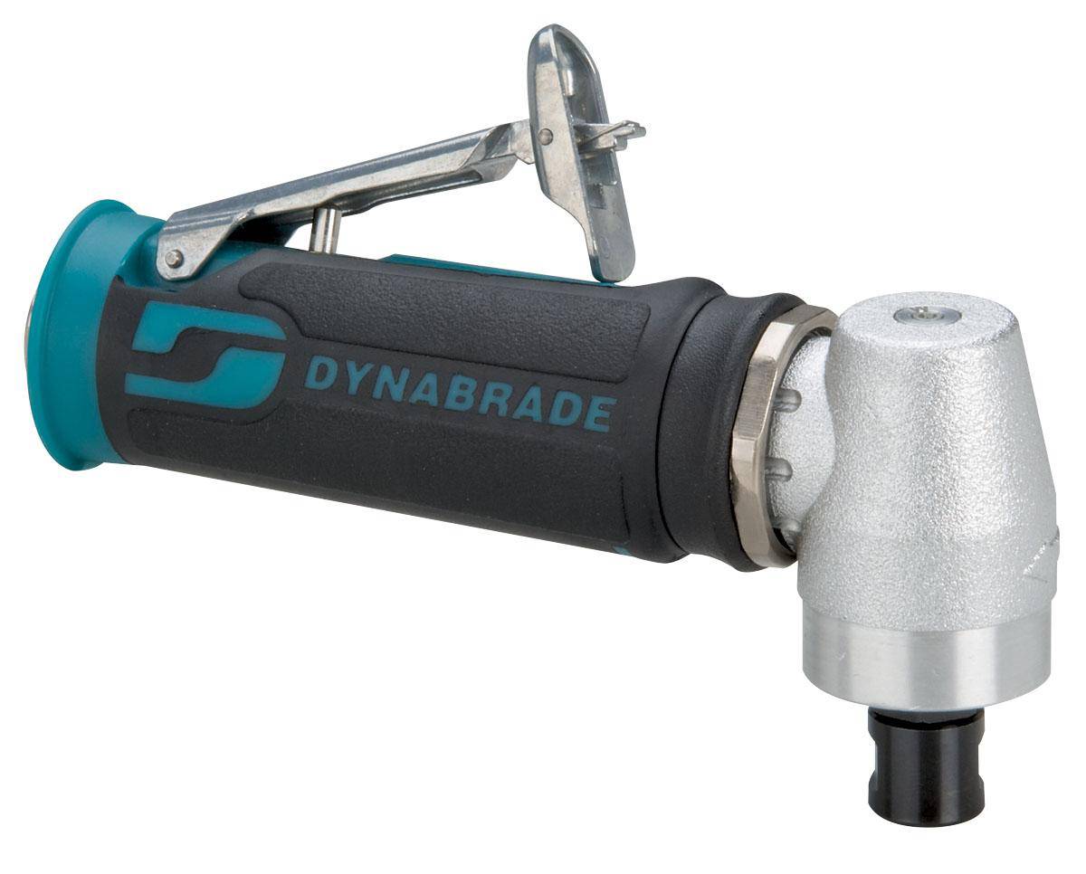 Dynabrade 47802 4 HP right angle die grinder with spiral gear, 20,000 RPM, front exhaust, 1/4 and 6mm collets.
