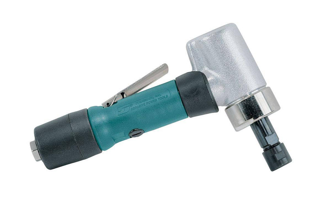Dynabrade 52294 7 HP offset die grinder with 7-degree angle, 20000 RPM, gearless design, rear exhaust, 1/4-inch collet, short shank