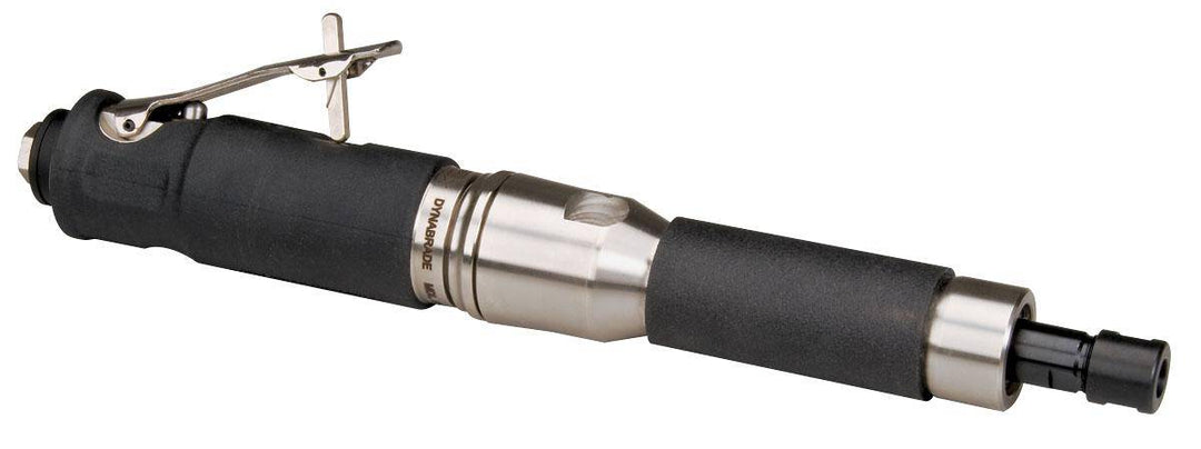 Dynabrade 53781 .7 HP straight-line die grinder with steel housing, 20000 RPM, gearless design, rear exhaust, 1/4 inch collet.