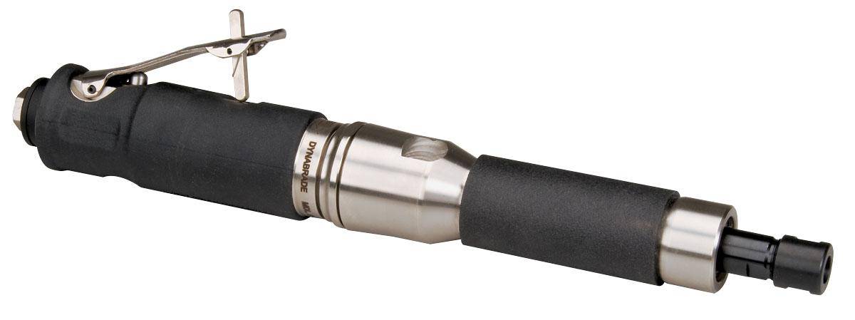 Dynabrade 53781 .7 HP straight-line die grinder with steel housing, 20000 RPM, gearless design, rear exhaust, 1/4 inch collet.
